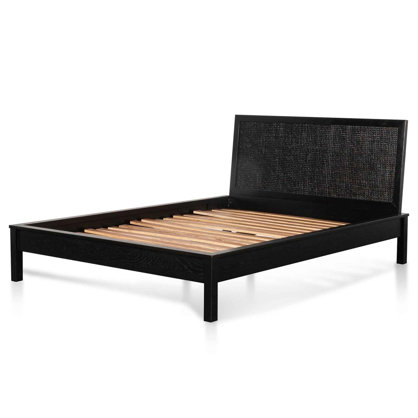 Wooden Queen Sized Bed Frame - Black