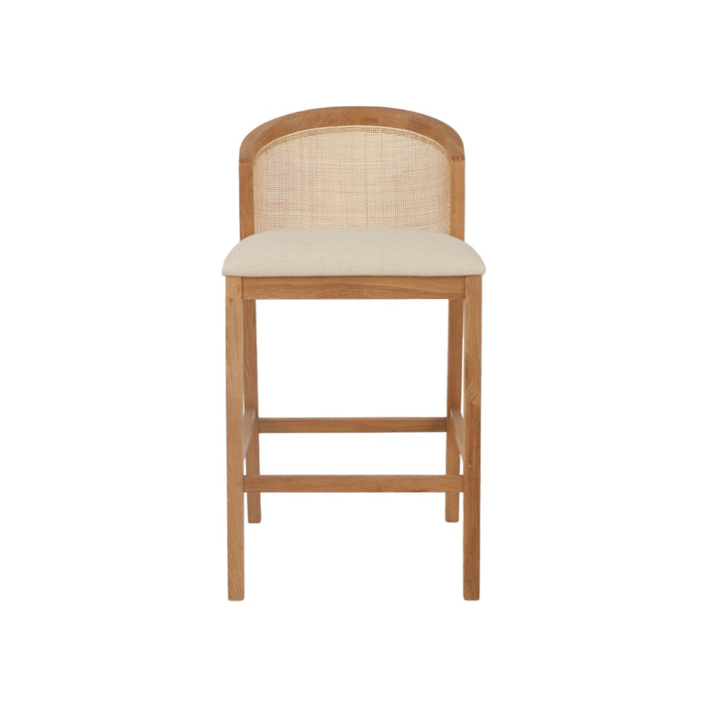 Fabric Barstool - Light Beige