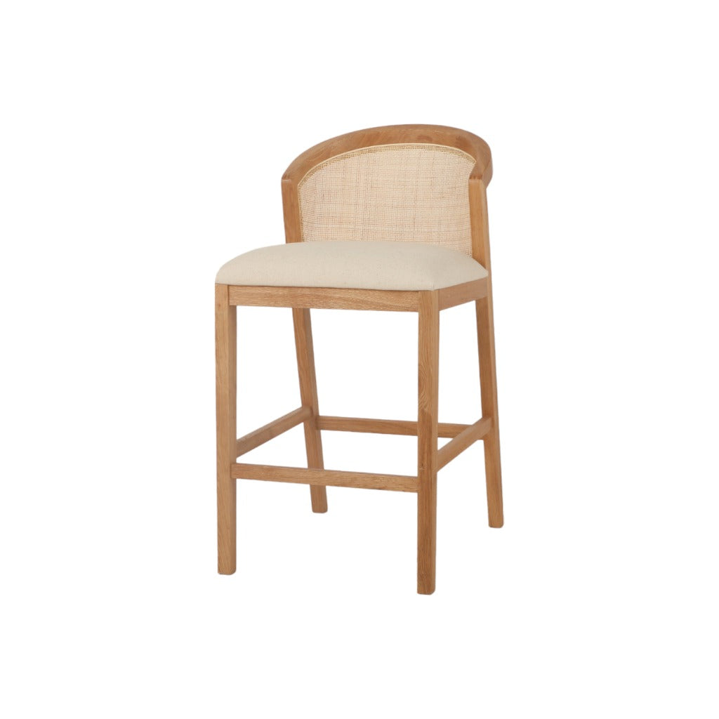 Fabric Barstool - Light Beige