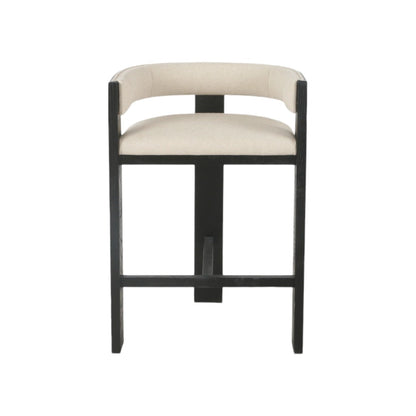 Black ELM Barstool - Light Beige