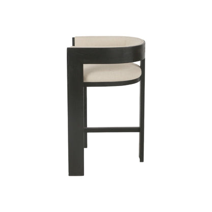 Black ELM Barstool - Light Beige