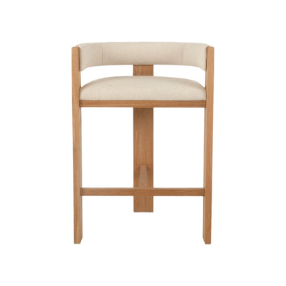 Natural ELM Barstool - Light Beige