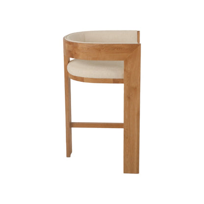 Natural ELM Barstool - Light Beige