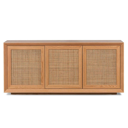 Buffet Unit with  Rattan Doors  - Natural - 1.8m