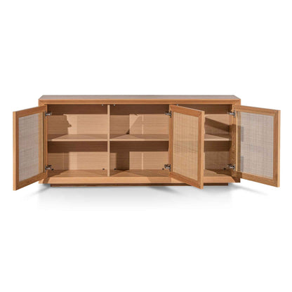 Buffet Unit with  Rattan Doors  - Natural - 1.8m