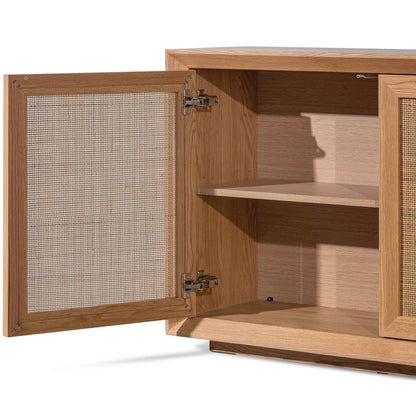 Buffet Unit with  Rattan Doors  - Natural - 1.8m