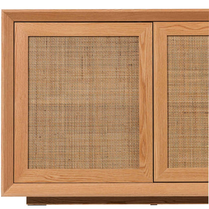 Buffet Unit with  Rattan Doors  - Natural - 1.8m