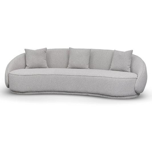 4-Seater Sofa - Ash Grey Boucle