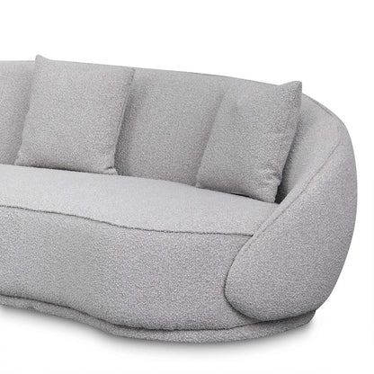 4-Seater Sofa - Ash Grey Boucle