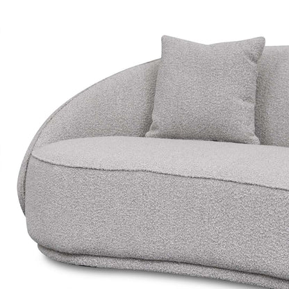 4-Seater Sofa - Ash Grey Boucle