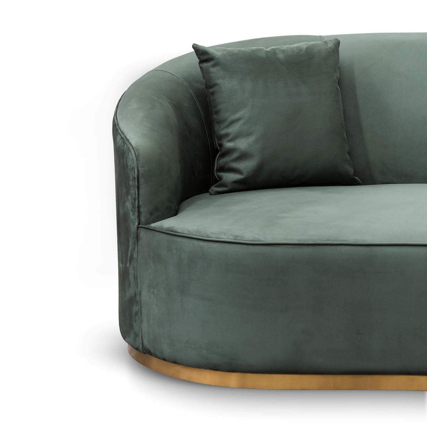 3-Seater Sofa - Dark Green Velvet