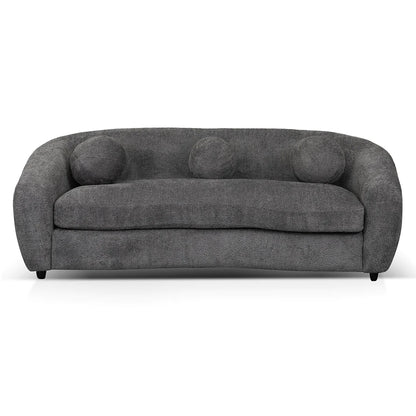 Three-Seater Fabric Sofa - Iron Grey