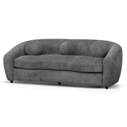 Three-Seater Fabric Sofa - Iron Grey