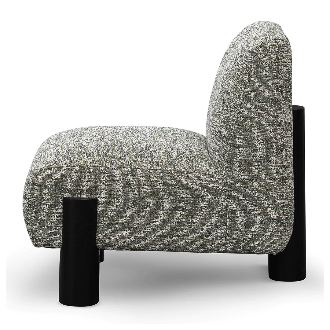 Seaweed Green Fabric Lounge Chair