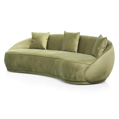 4 Seater Fabric Sofa - Elegant Sage