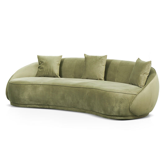 4 Seater Fabric Sofa - Elegant Sage