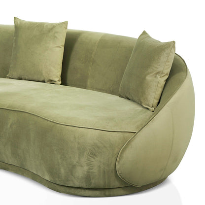 4 Seater Fabric Sofa - Elegant Sage