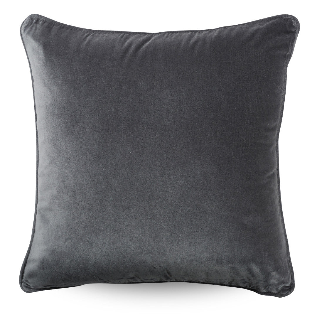 Classic Velvet Cushion Cover Grey - 50 x 50cm