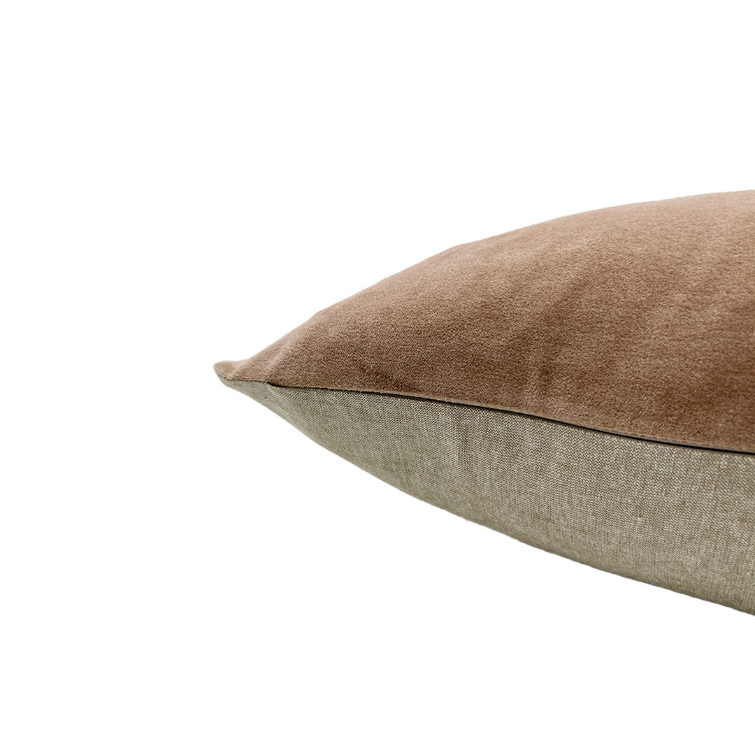 Classic Rectangular Velvet Cushion Cover Mink - 40 x 60cm