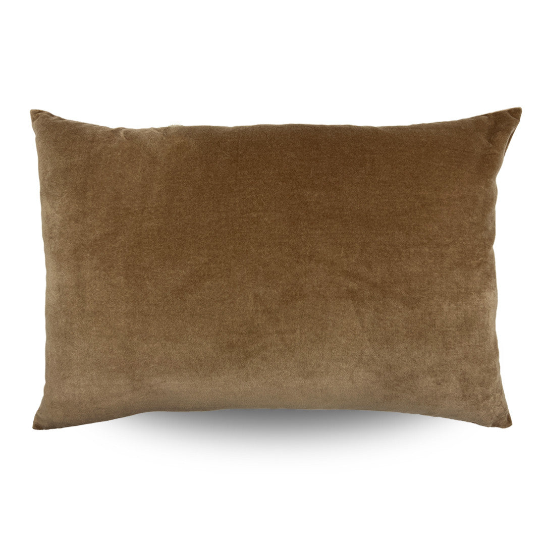 Classic Rectangular Velvet Cushion Cover Caramel - 40 x 60cm