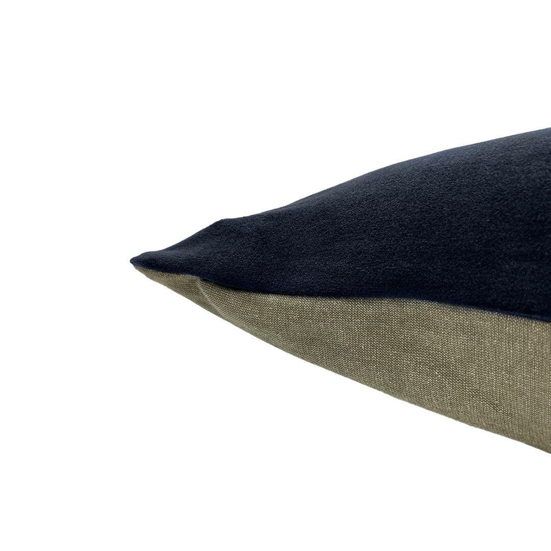 Classic Rectangular Velvet Cushion Cover Midnight - 40 x 60cm