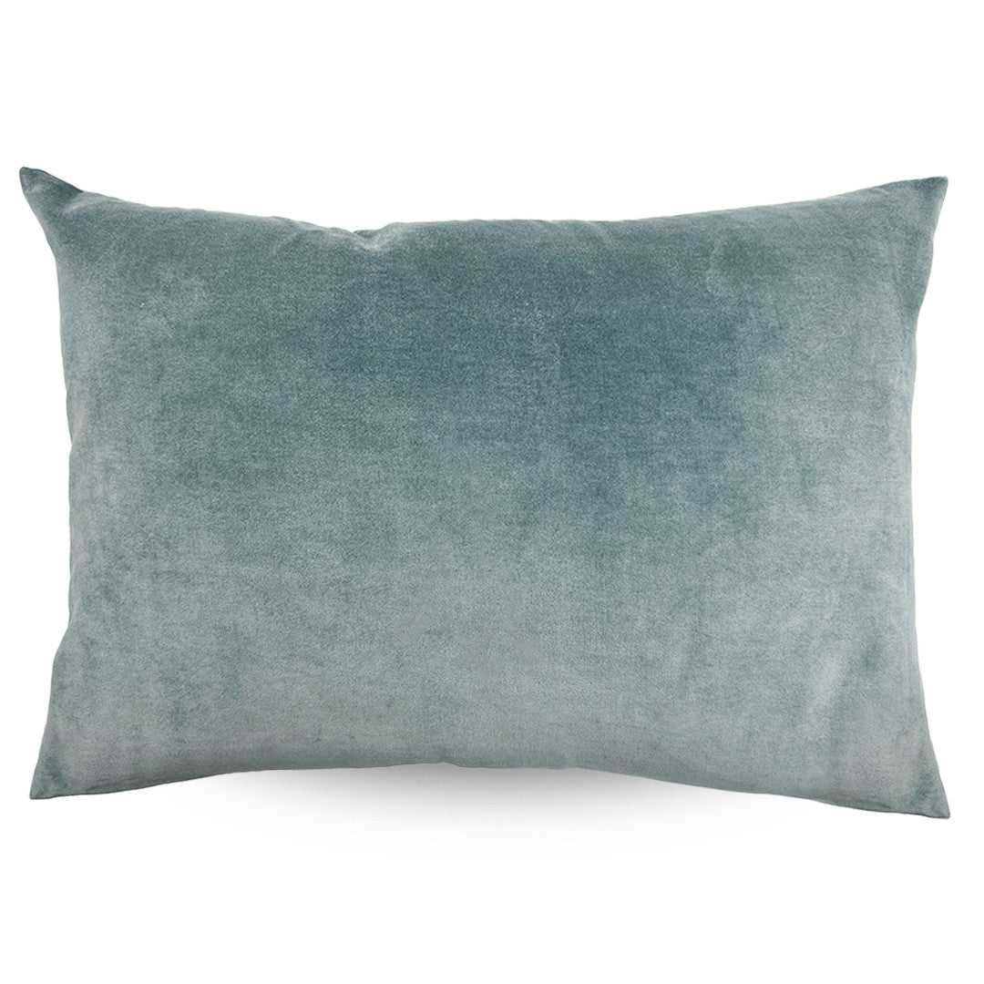 Classic Rectangular Velvet Cushion Cover Sky - 40 x 60cm