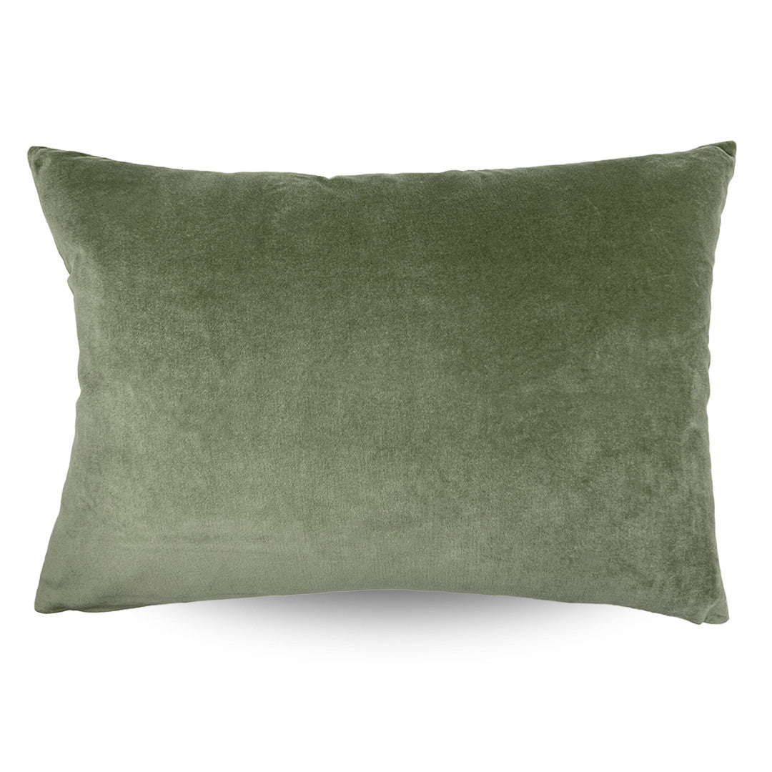 Classic Rectangular Velvet Cushion Cover Pistachio - 40 x 60cm