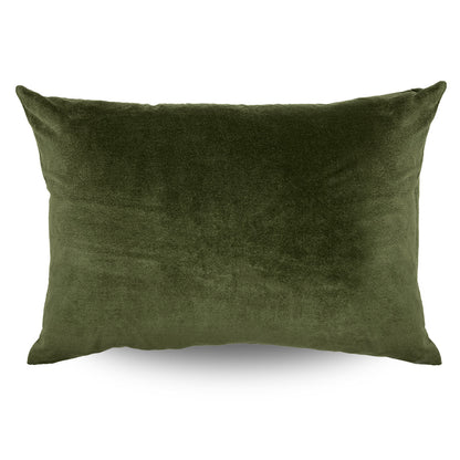 Classic Rectangular Velvet Cushion Cover Pine - 40 x 60cm