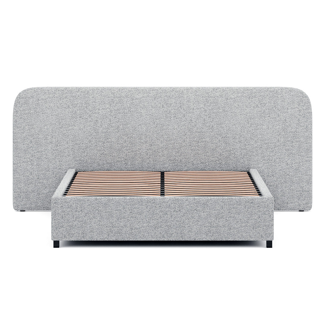 Queen Sized Bed Frame - Pepper Boucle