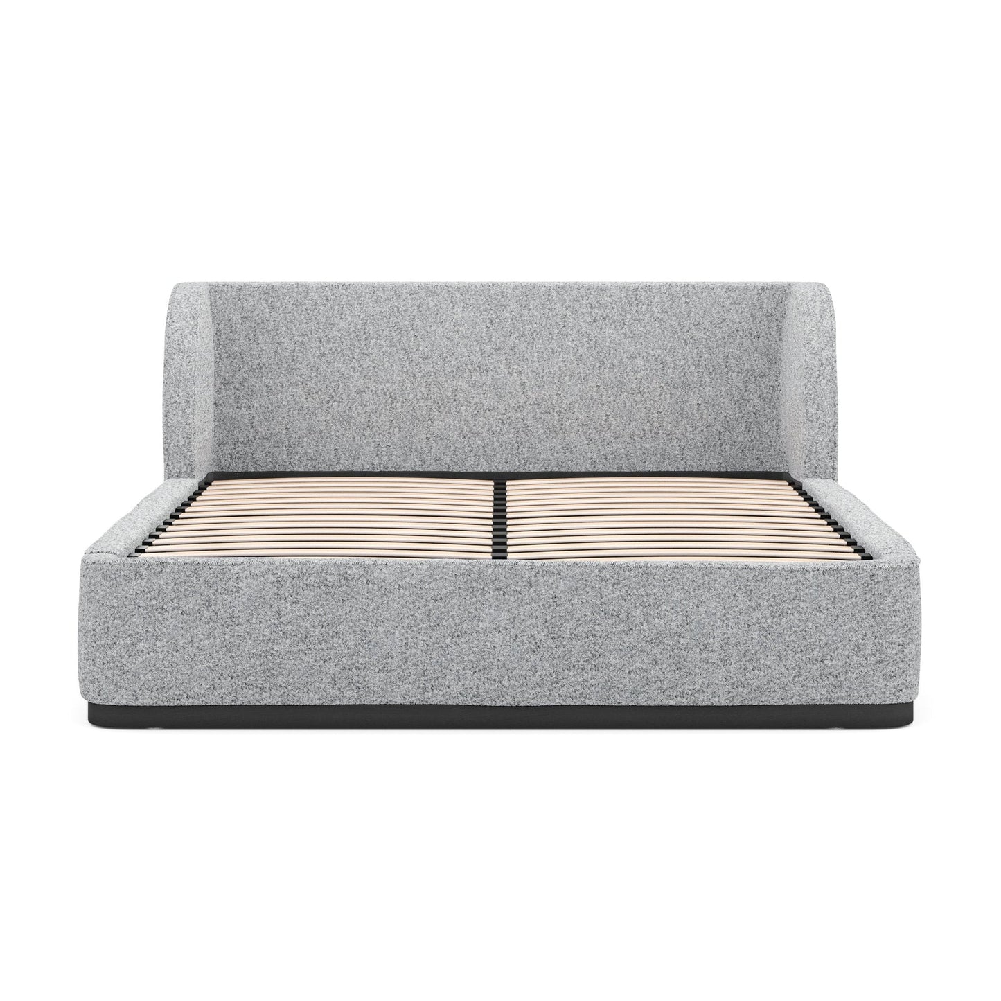 King Bed Frame - Pepper Boucle