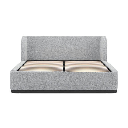 Queen Bed Frame - Pepper Boucle