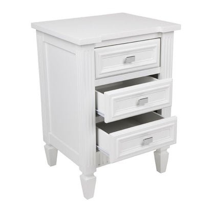 Maison Bedside Table - Small White