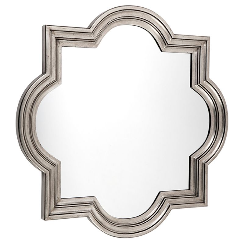 Amal Wall Mirror - Large Antique Silver