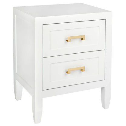 Sophia Bedside Table - Small White