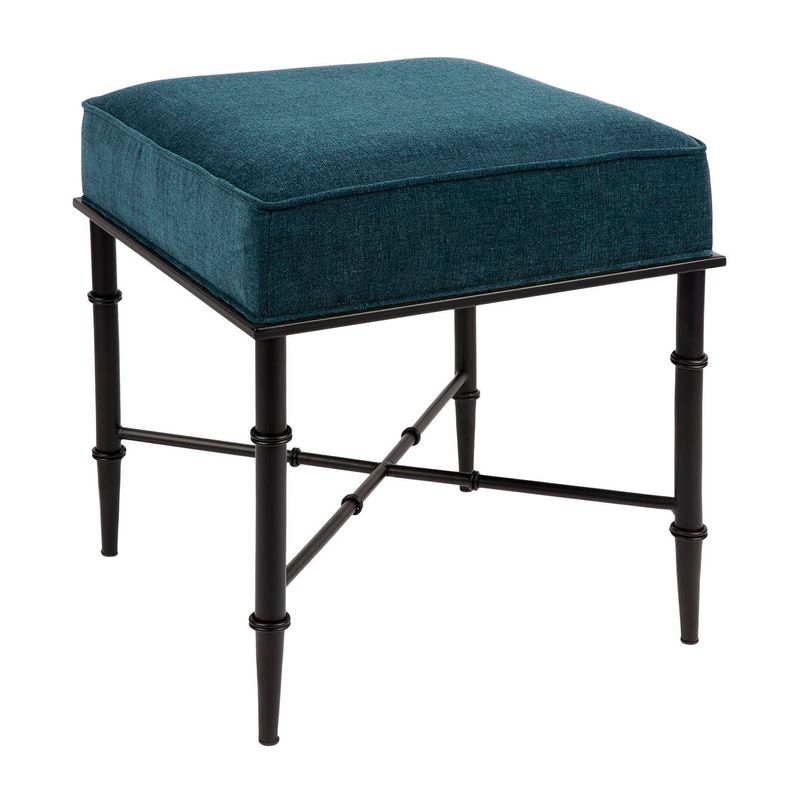 Aciento Stool - Teal Chenille