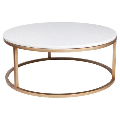 Cara Stone Nesting Coffee Tables - Antique Gold