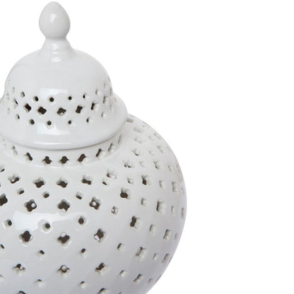 Laylah Temple Jar - Extra Small White