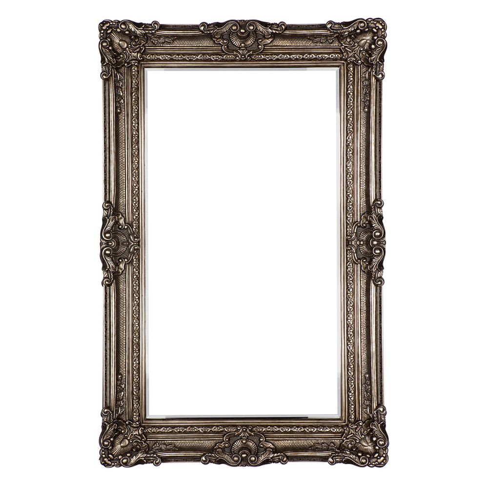 Guinevere Floor Mirror – Antique Silver