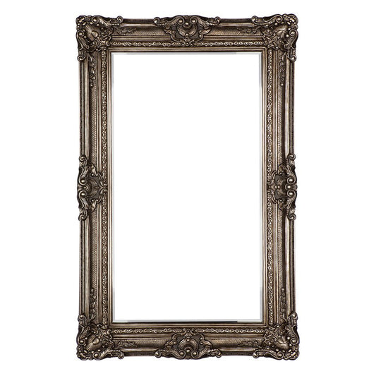 Guinevere Floor Mirror – Antique Silver