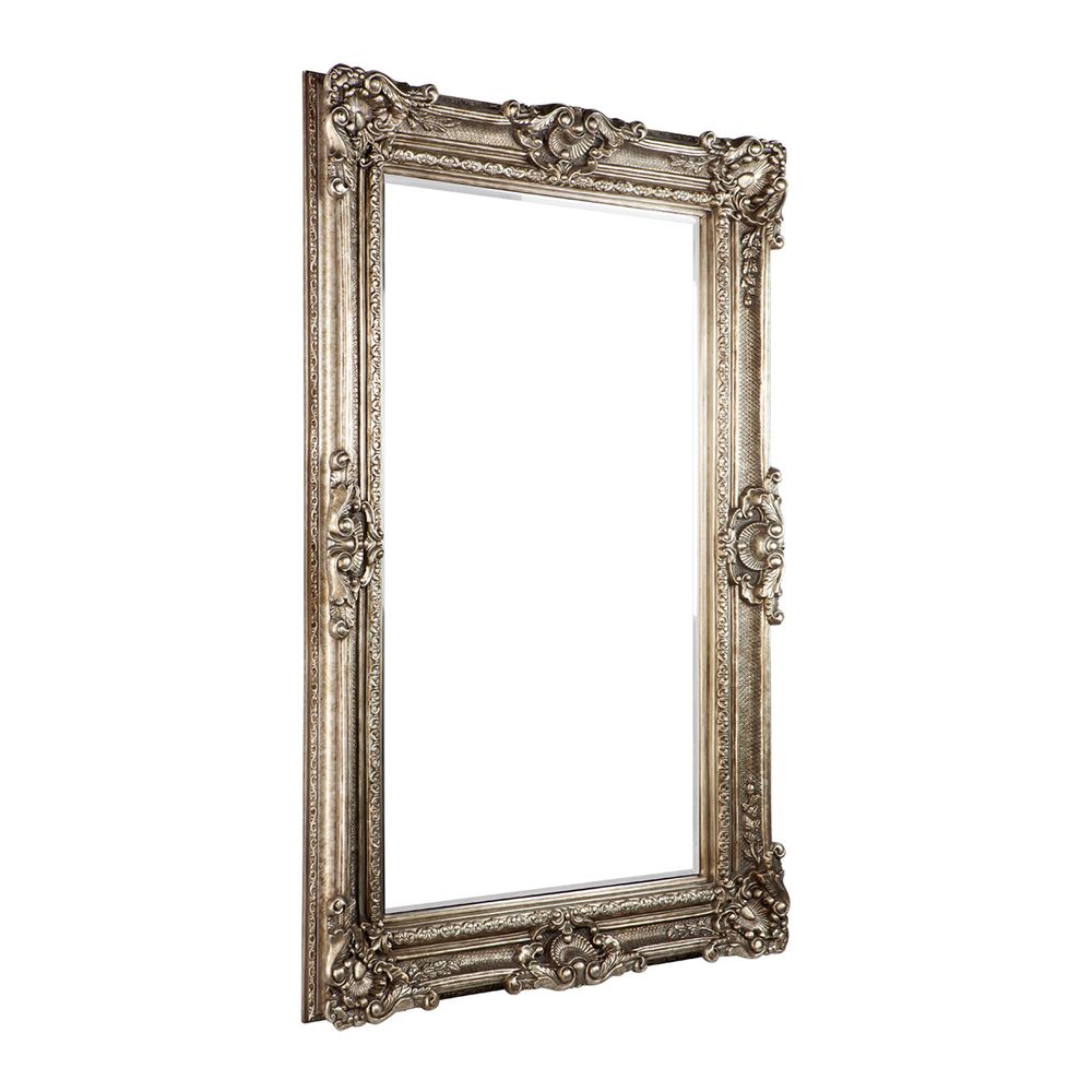 Guinevere Floor Mirror – Antique Silver