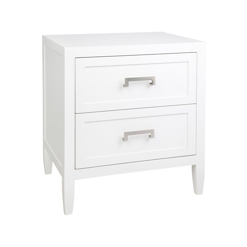 Sophia Bedside Table - Large White