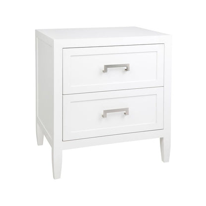 Sophia Bedside Table - Large White