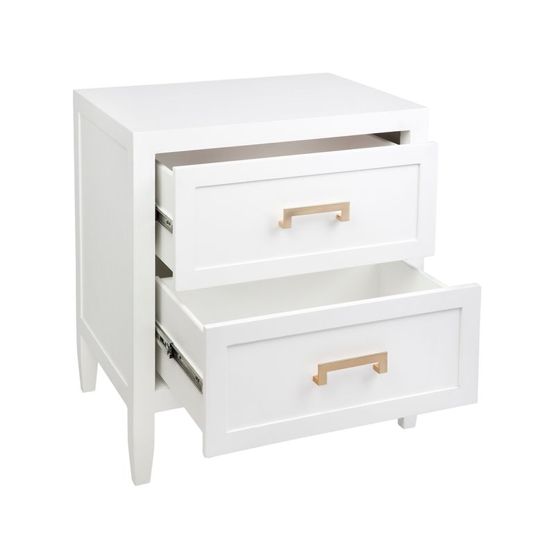 Sophia Bedside Table - Large White