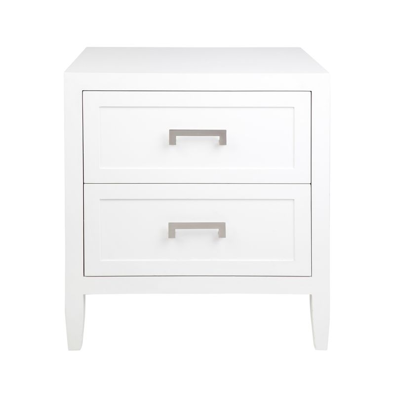 Sophia Bedside Table - Large White