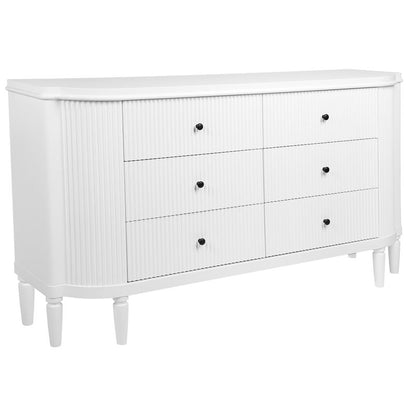 Estelle 6 Drawer Chest - White