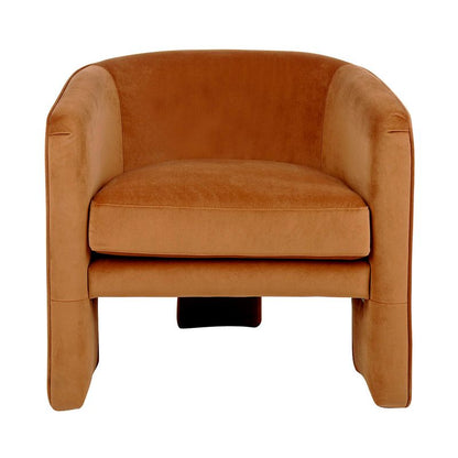 Tayla Arm Chair - Caramel Velvet