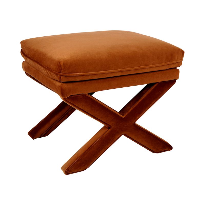 Tayla Stool - Caramel Velvet