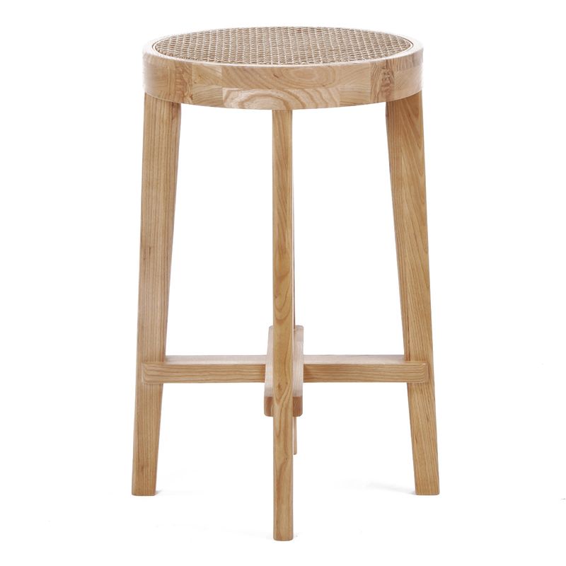 Watego Natural Rattan Kitchen Stool