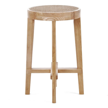 Watego Natural Rattan Kitchen Stool