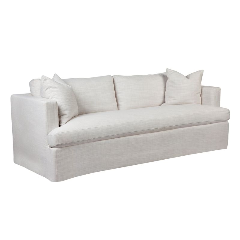 Suffolk 3 Seater Slip Cover Sofa - Off White Linen